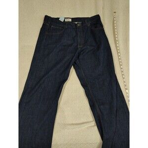 Members Property Jeans Blue 38x34 Denim Dark Wash Relaxed Fit RN113777